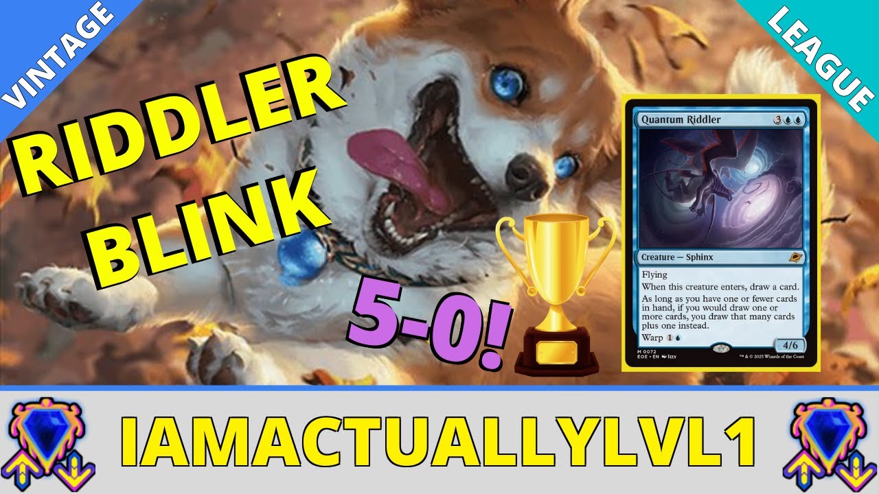 5-0 TROPHY with NEW EOE card - Quantum Riddler - UW Blink