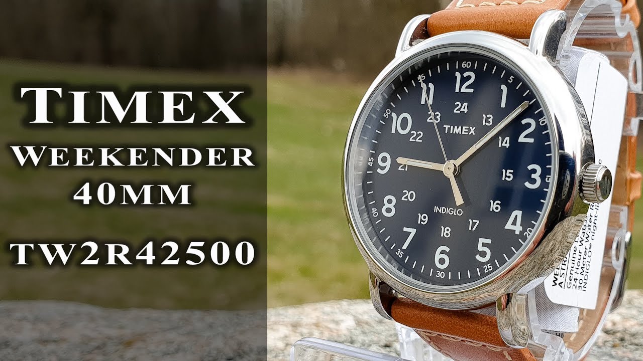 Timex  Weekender 40 mm watch with Indiglo function TW2R42500 full review 
