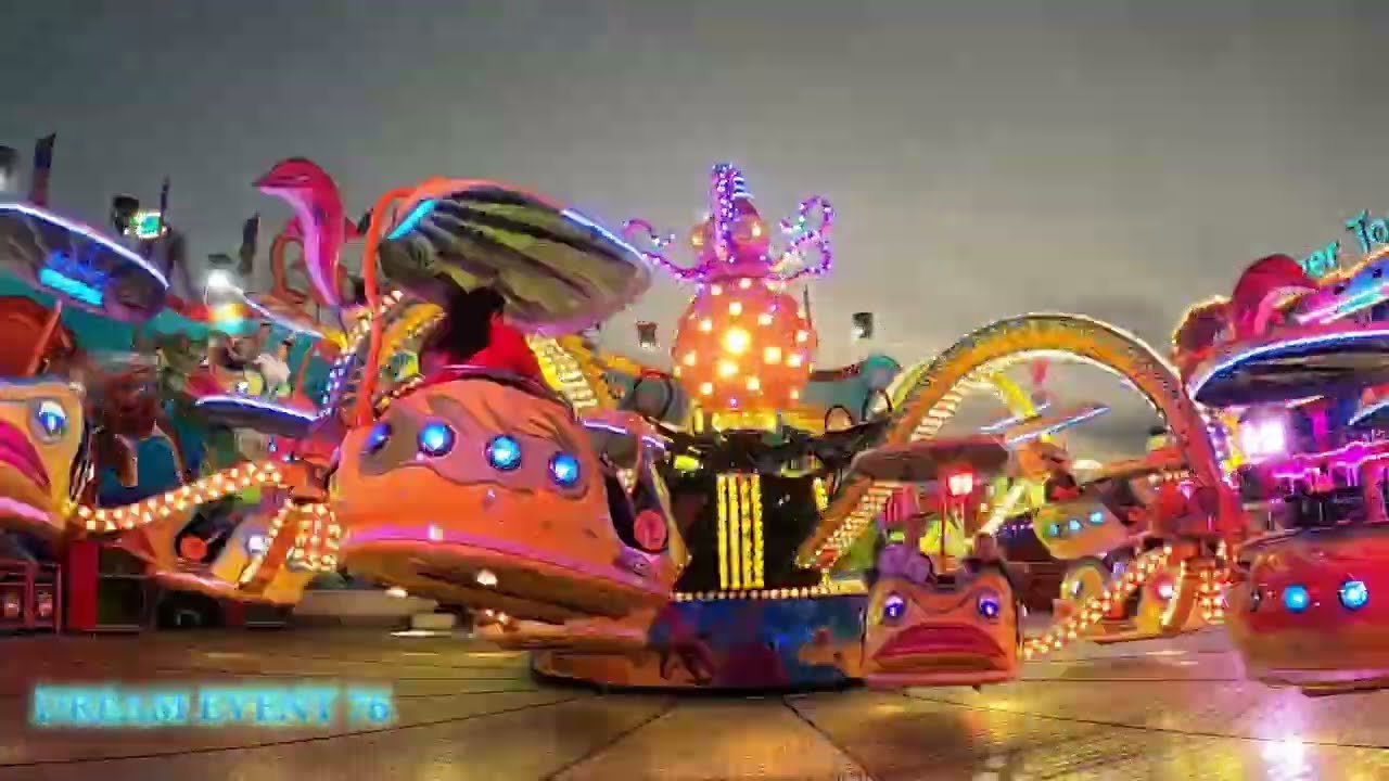 Manège La Pieuvre ( V ), foire aux manèges 2022, Lille ( 59 )