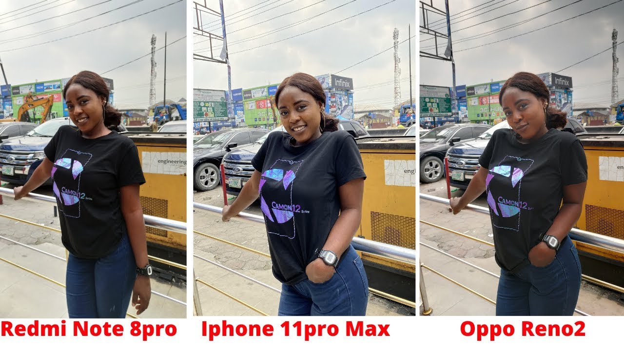 CAMERA TEST: iPHONE 11 Pro Max vs Redmi Note 8 pro vs Oppo Reno 2 /Tech overwatch