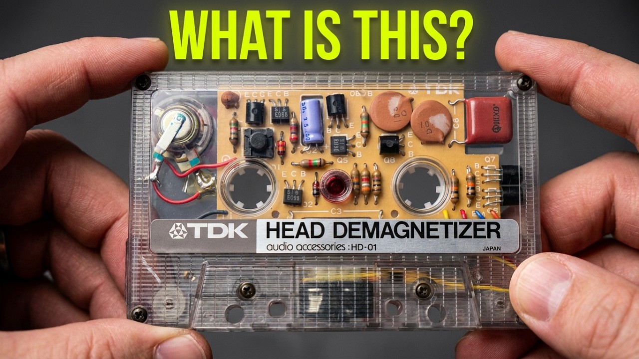 TDK HD 01 Head Demagnetizer Tape: Elevate Your Cassette Audio Quality