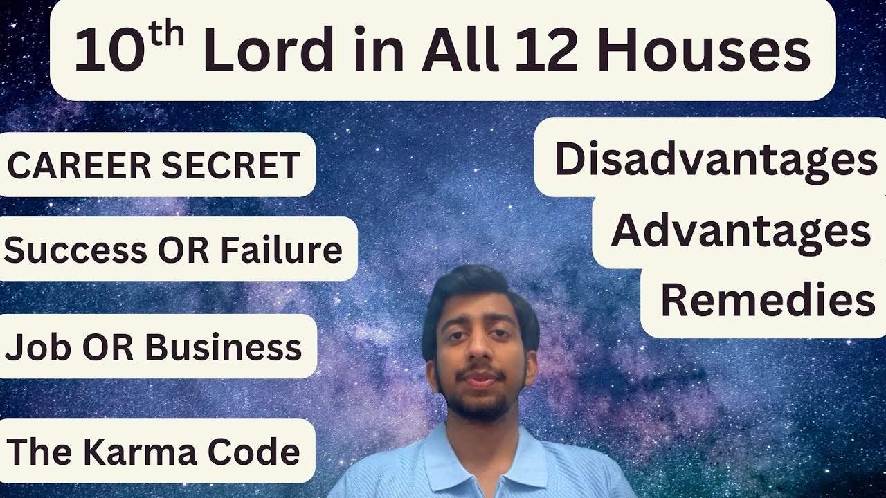 10th Lord in All 12 Houses CAREER | Remedies | Advantages | Disadvantages | SECRETS about CAREER