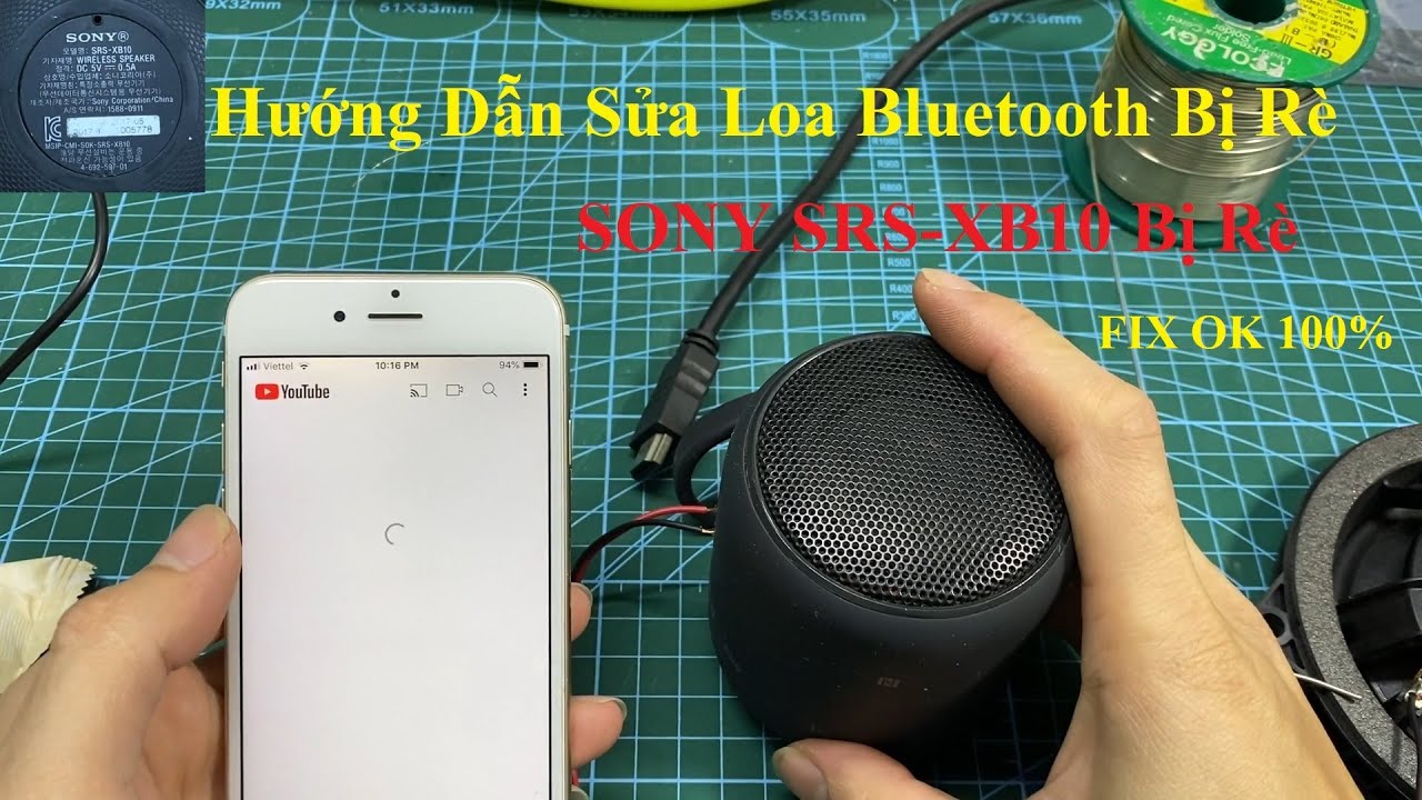 SONY XB10  Disassembly and fix eror | Hướng dẫn sửa loa bị rè | SONY XB10  bị rè