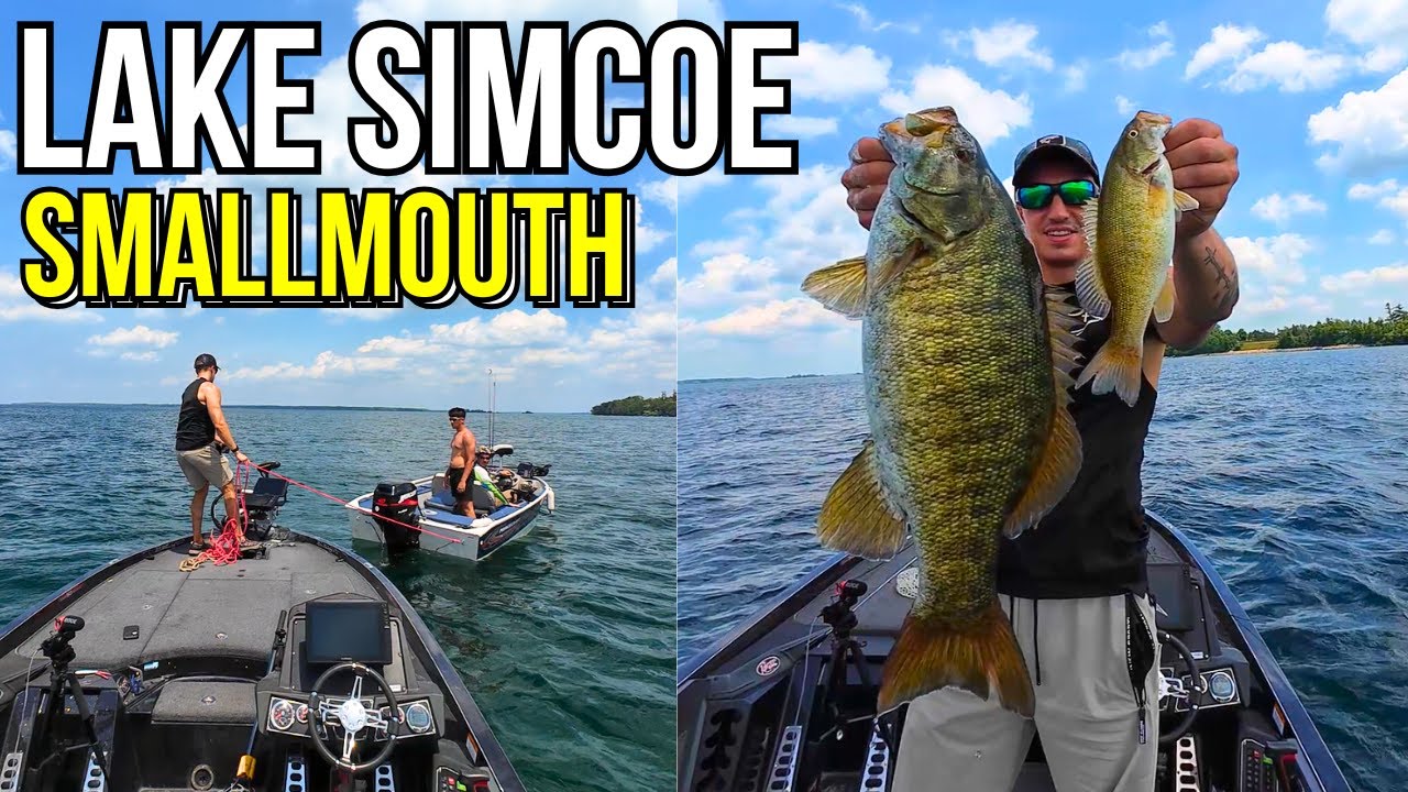 Finesse Fishing for Smallmouth Bass on Lake Simcoe (I got TOWED)