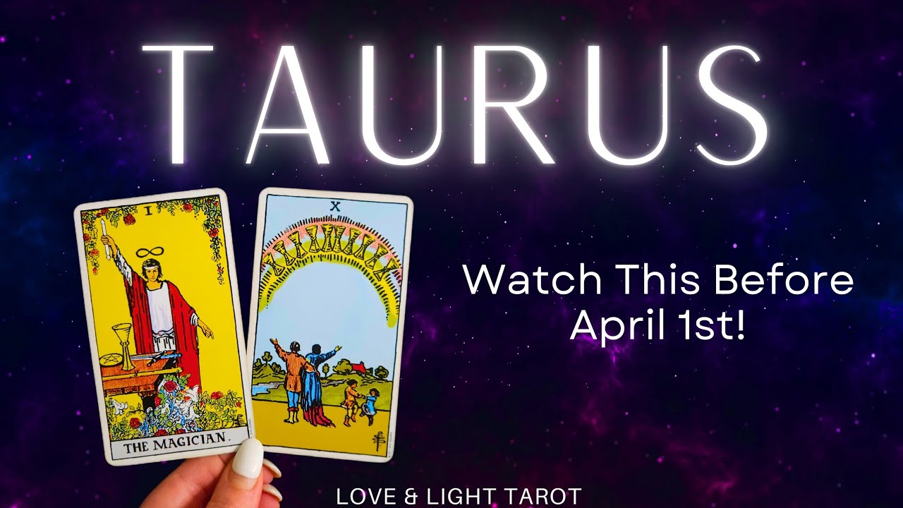 Телец♉️ Это произойдет к 1 апреля! Вам обязательно захочется это увидеть...