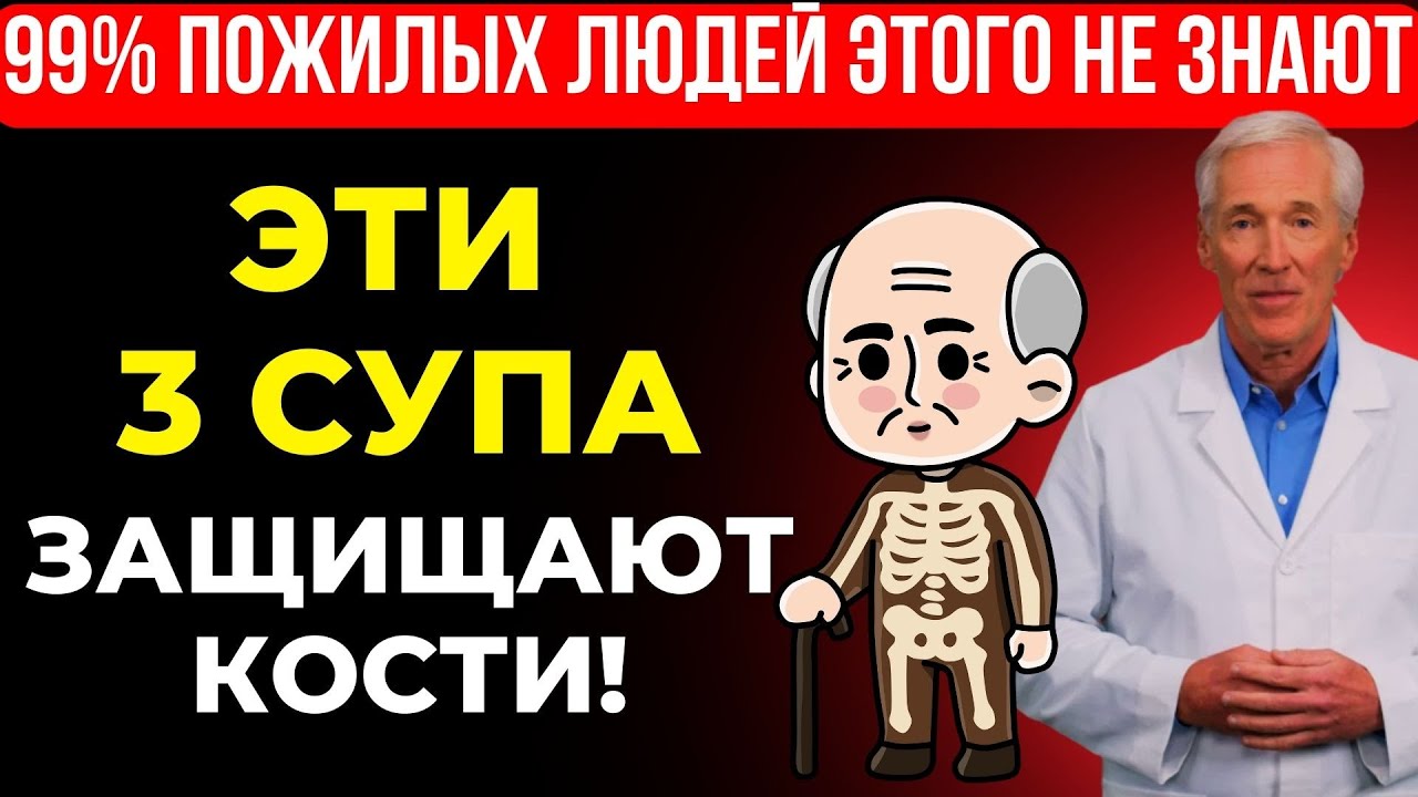 3 Супа Долголетия, Которые Защищают Кости После 50 | Врач Объясняет