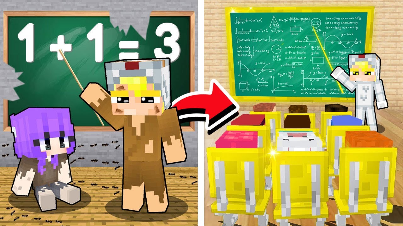 Tô Gà Mở Trường Học 1$ Vs 1.000.000$ Trong Minecraft!
