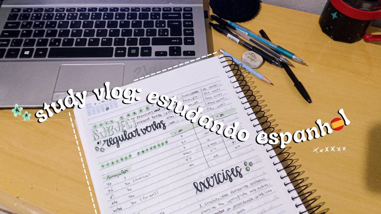 study vlog: estudando espanhol ;) 🇪🇸 | 210610 | lari