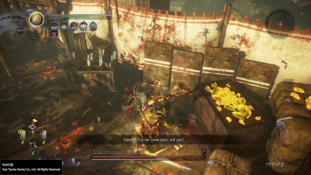 Nioh 2 - Tokichiro (Boss) - Switchglaive Aggressive Combos