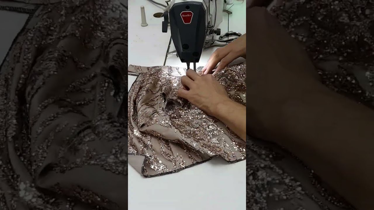 #تفصيل _فستان _سوارية من البداية_للنهاية شوفي بيتعمل الزاي