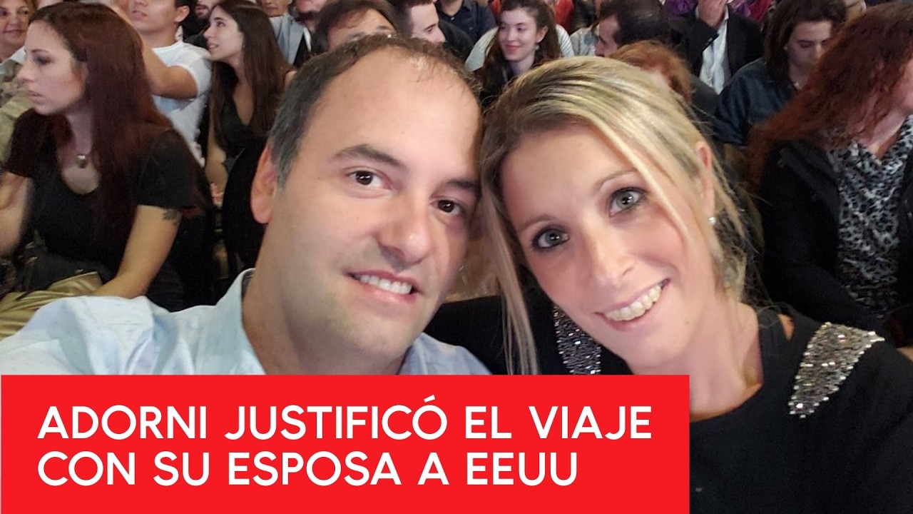 Manuel ADORNI CONFIRMÓ que su ESPOSA VIAJÓ en el AVIÓN PRESIDENCIAL