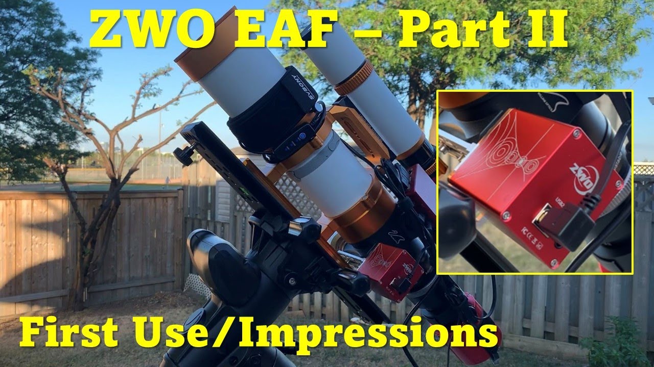 ZWO EAF - Part II: First Use of Auto Focus with GT71 Telescope, ASiair and ASI533MC Pro