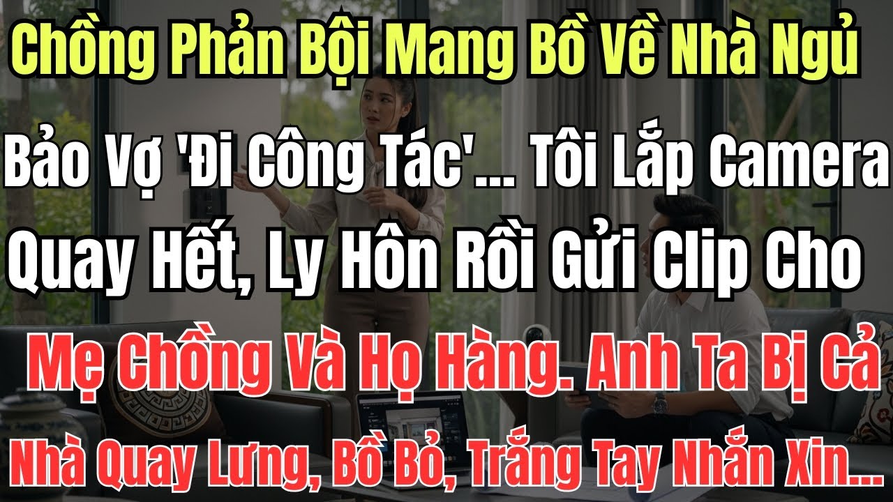 Chồng Phản Bội Mang Bồ Về Nhà Ngủ, Bảo Vợ 'Đi Công Tác'... Tôi Lắp Camera Quay Hết, Ly Hôn Rồi Gửi