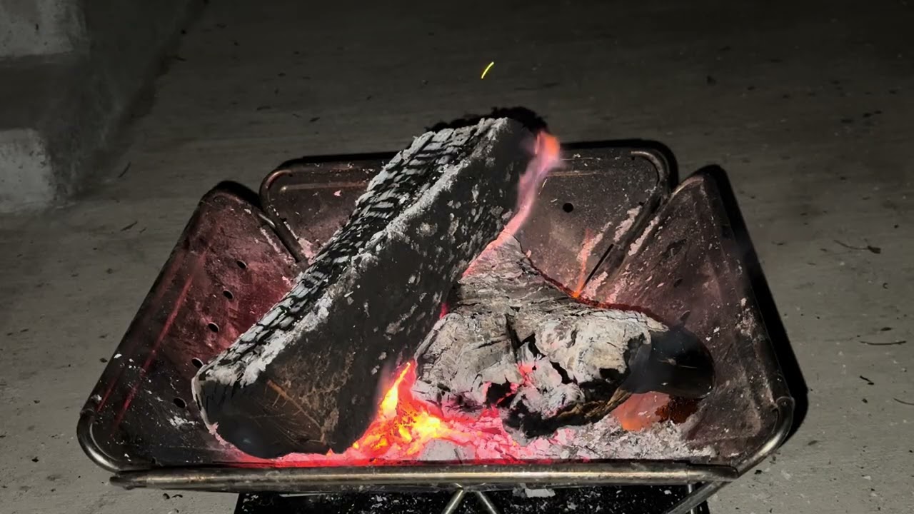 Winter Cozy Bonfire Sounds - Relaxing Fire Burning Video & Crackling Fireplace Sounds. (No Music)