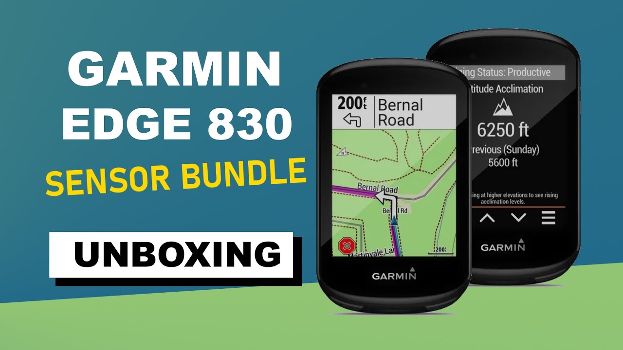 Garmin Edge 830 Sensor Bundle Unboxing (010-02061-11)