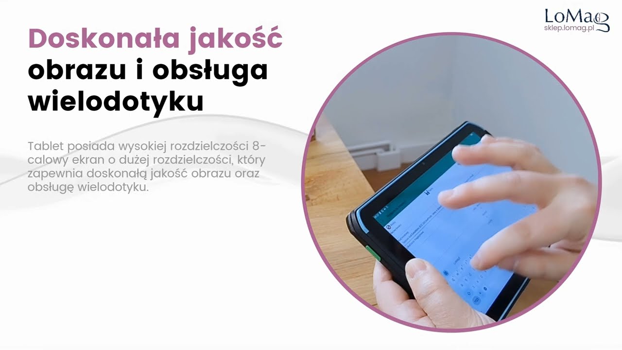 Przemysłowy Tablet Lecom D800 z czytnikiem kodów kreskowych i systemem Android 13