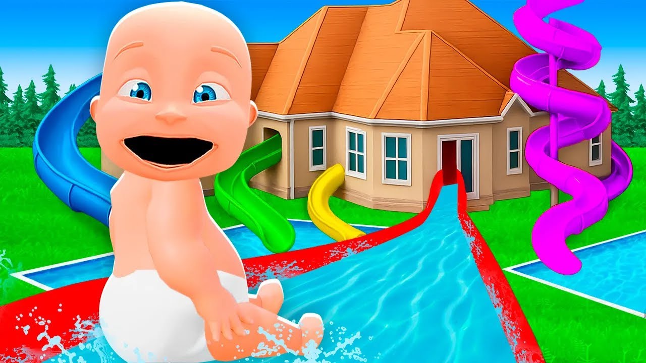 I Built a GIANT WATERPARK in My Backyard!