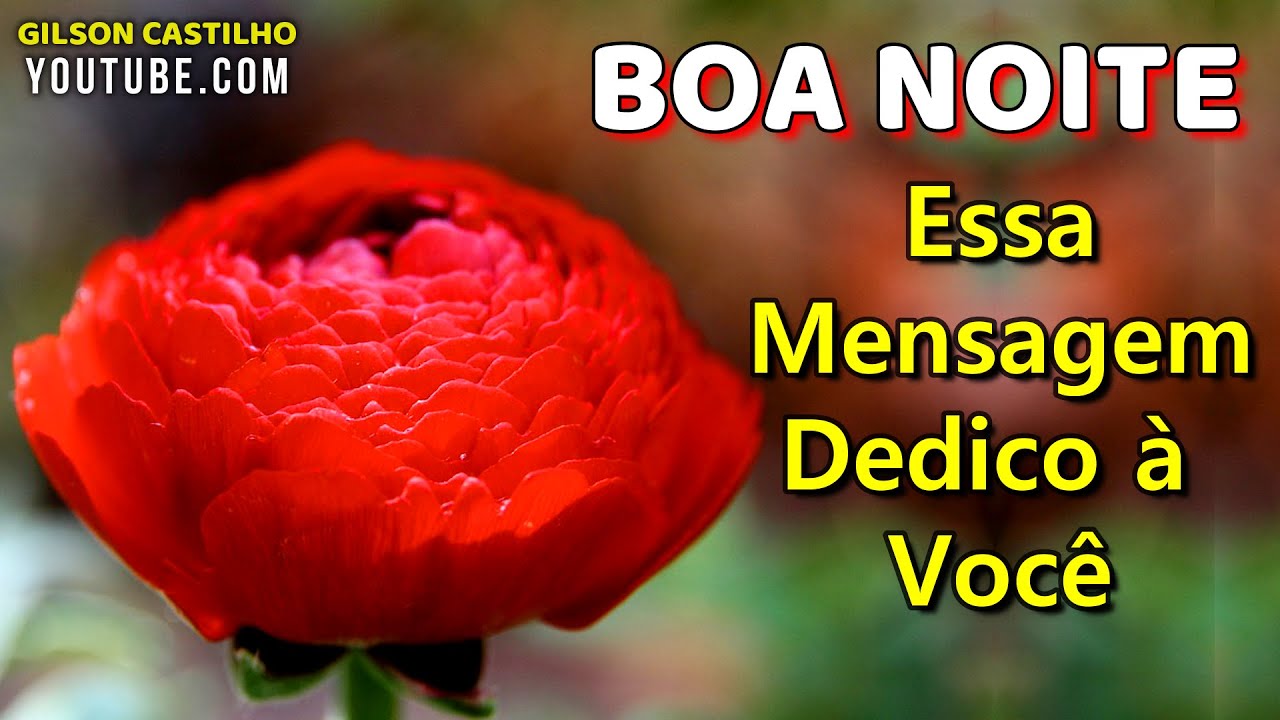 Linda Mensagem de Boa Noite🌛Dedico a Você❤️ Pessoa Especial