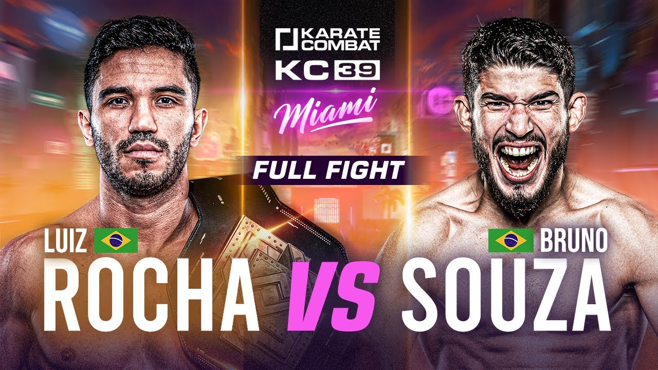 ПОЛНЫЙ БОЙ: Чемпион Луис Роча против Бруно Соузы | Karate Combat 39