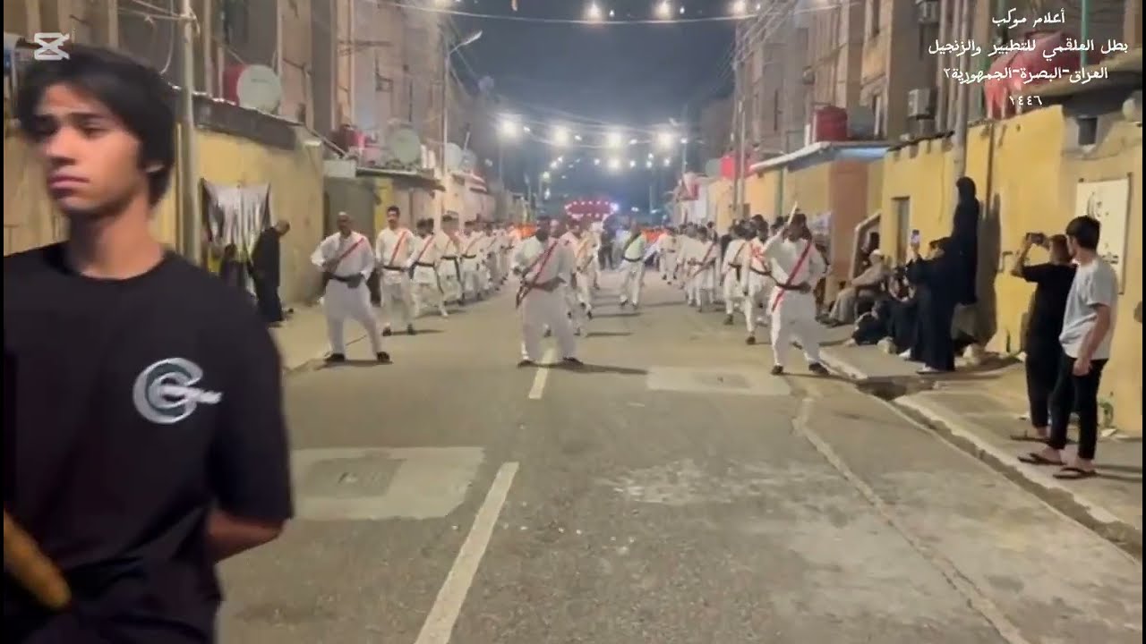 دخولية موكب بطل العلقمي للتطبير والزنجيل ١٤٤٦ إلى منطقة شقق الفاو بصوت خالد الموالي و حسين الدفاعي🎤🔥