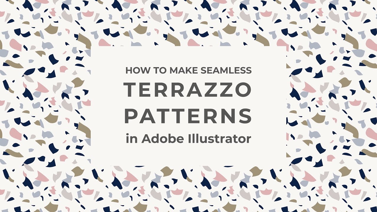 How to create seamless terrazzo patterns in Illustrator