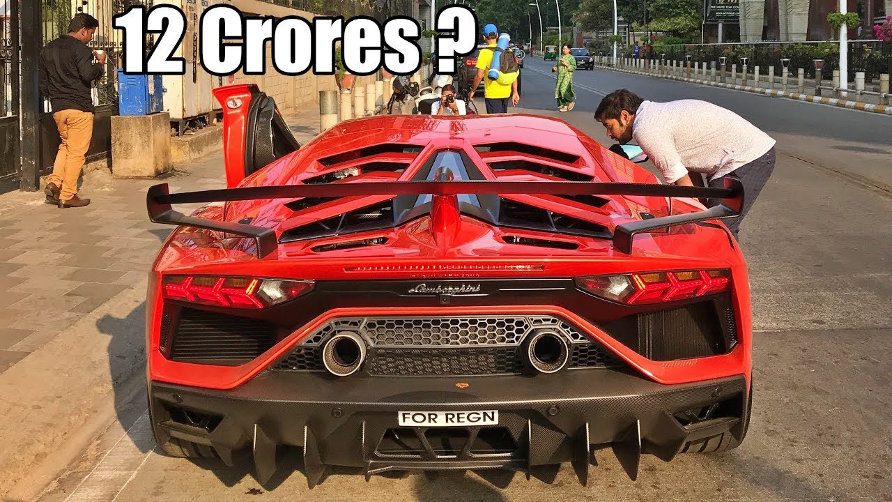 India's Most Expensive Car On Road - Lamborghini Aventador SVJ