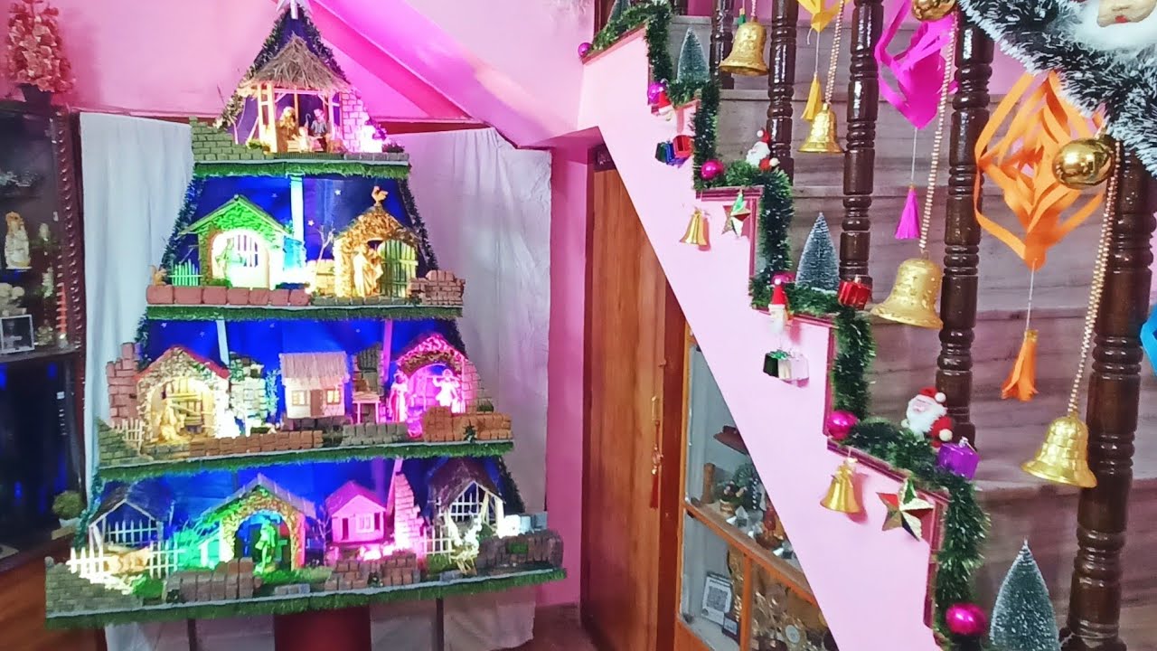 CHRISTMAS TREE CRIB 2025 | கிறிஸ்மஸ் மரத்தில் குடில் | MY HOME | PRESEPE | ITALIAN | THOOTHUKUDI.