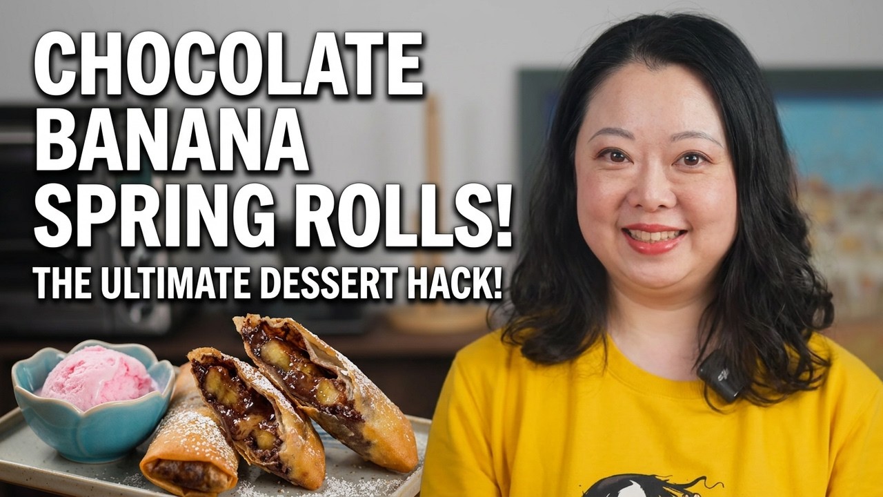 Ripe Banana + Chocolate + Crispy Rolls = Game Changer!