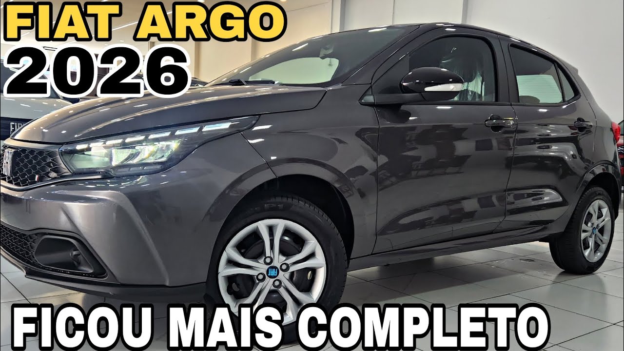 NOVO FIAT ARGO DRIVE 1.3 AT 2026 EM DETALHES | Novo Design na Linha 2026!!!