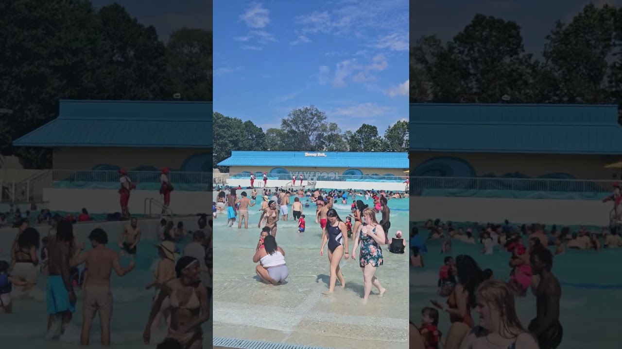 #dorneypark #wavepool #water Wavepool at Dorney Park on a hot day.