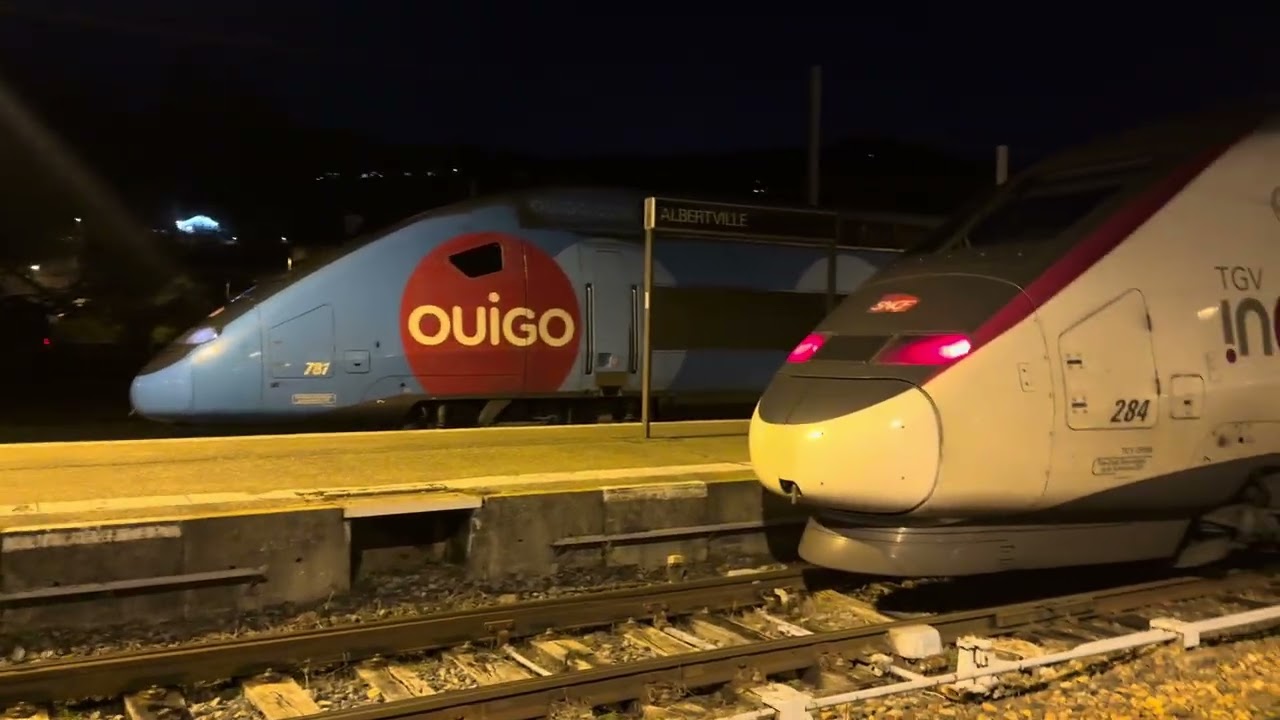 Départ du TGV INOUI 7894 ce 17 février en gare d’Albertville à 18h49 de BSM et en destination …………..