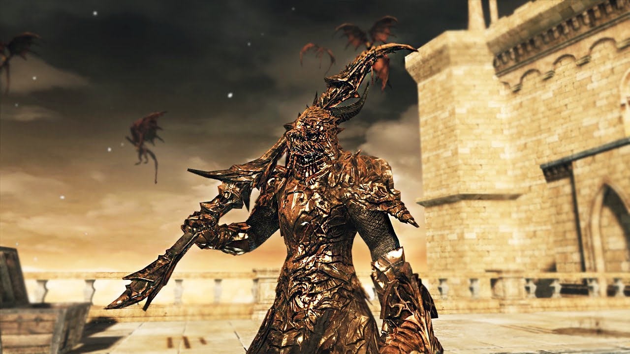 ESPADA DO DRAGAO NEGRO BRUTA E ARMADURA MITICA - DARK SOULS 2 SOTFS PvP