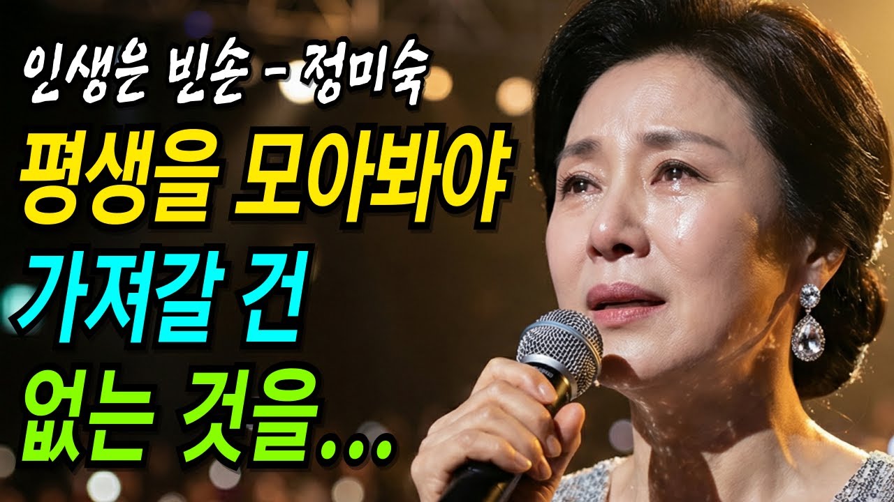 살다 보니 알겠더이다. 갈 때는 빈손인 것을... | 인생은 빈손 | 감성트로트