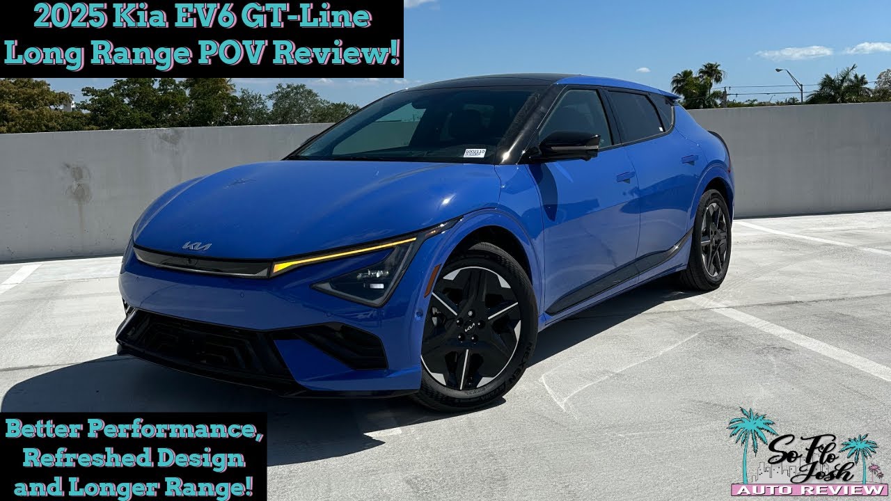 2025 Kia EV6 GT-Line Long Range POV Review. Refreshed Design, Upgraded Batteries and More Range!