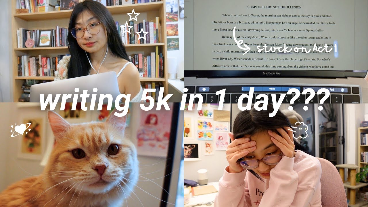WRITING CHALLENGE | Trying to write 5,000 words in 1 day??? ✏️