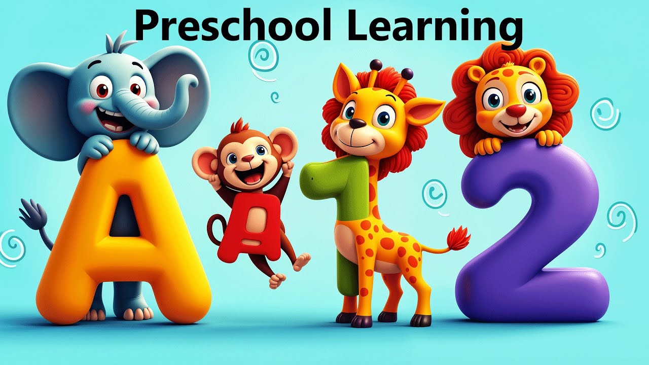 Preschool Learning activities for 3 year olds at home | ABC & 123 Learning Videos For 3 Year Olds