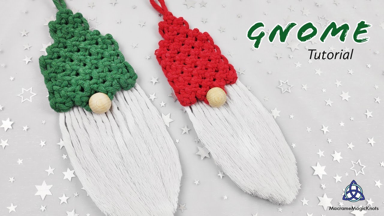 MACRAME GNOME DIY - Christmas Decoration Idea