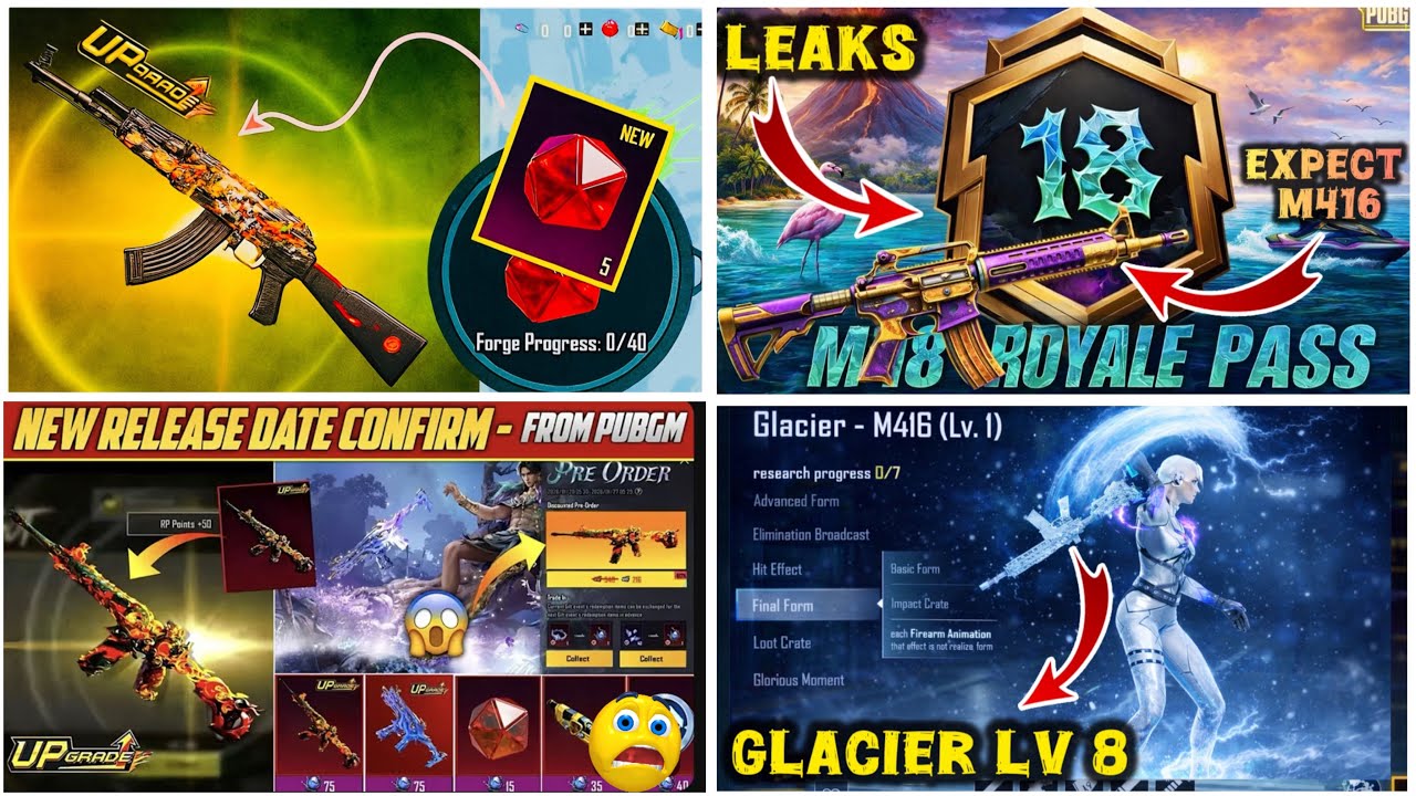 2ND Ultimate Set 😍 A18 Royal Pass || A18 Bonus Pass || Mythic Forge 4.3 || M4 Glacier Is back 