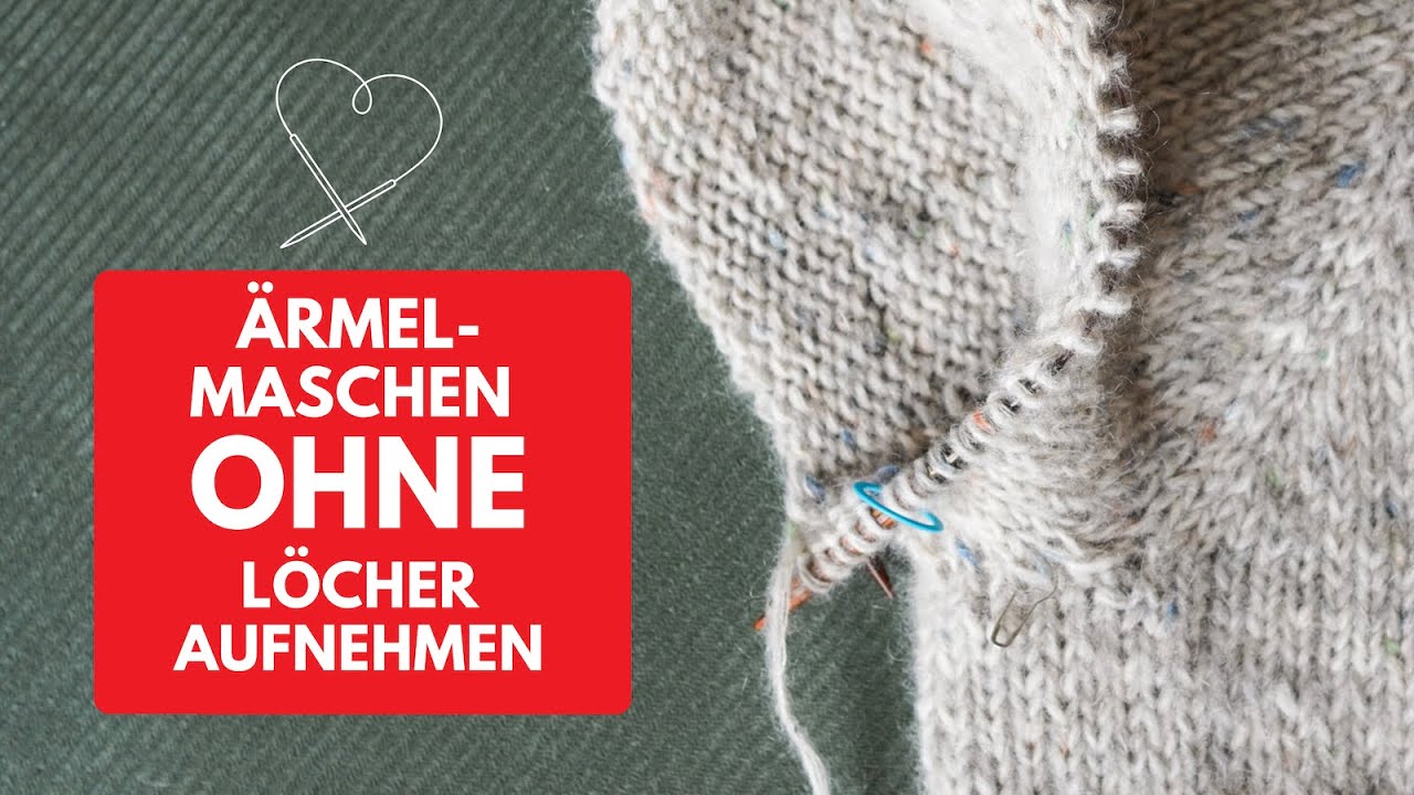 Raglan-Ärmel aufnehmen ohne Löcher 🧶 Strick-Tipp