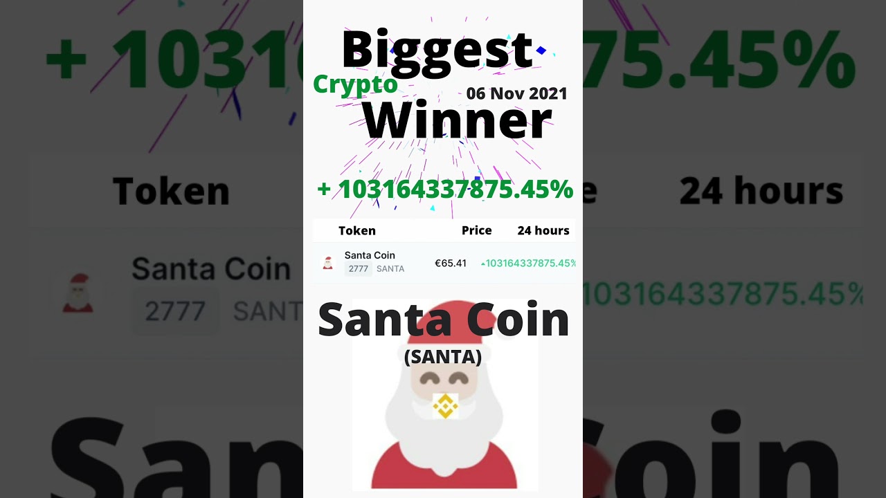 Santa Coin - SANTA (Biggest Crypto Winner) 06 Nov 2021 #shorts #santacoin #santa