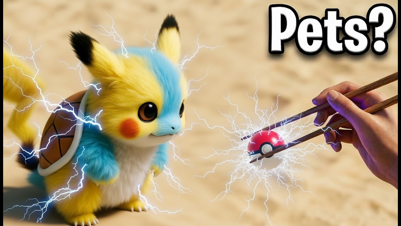 ⚡ I Created a Fusion Pokémon Pet in Real Life | I Got a Pet POKEMON in real life 💀