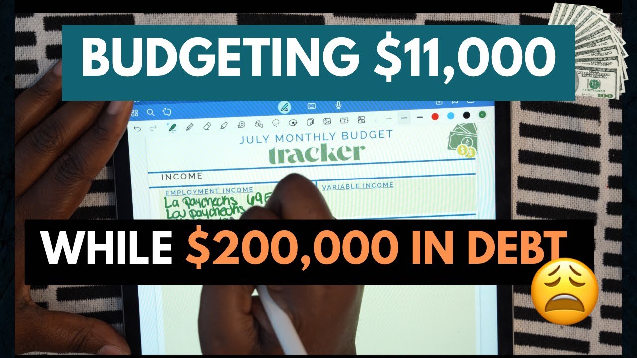 Budget with me while $200k in Debt | July 2025 Budget Breakdown