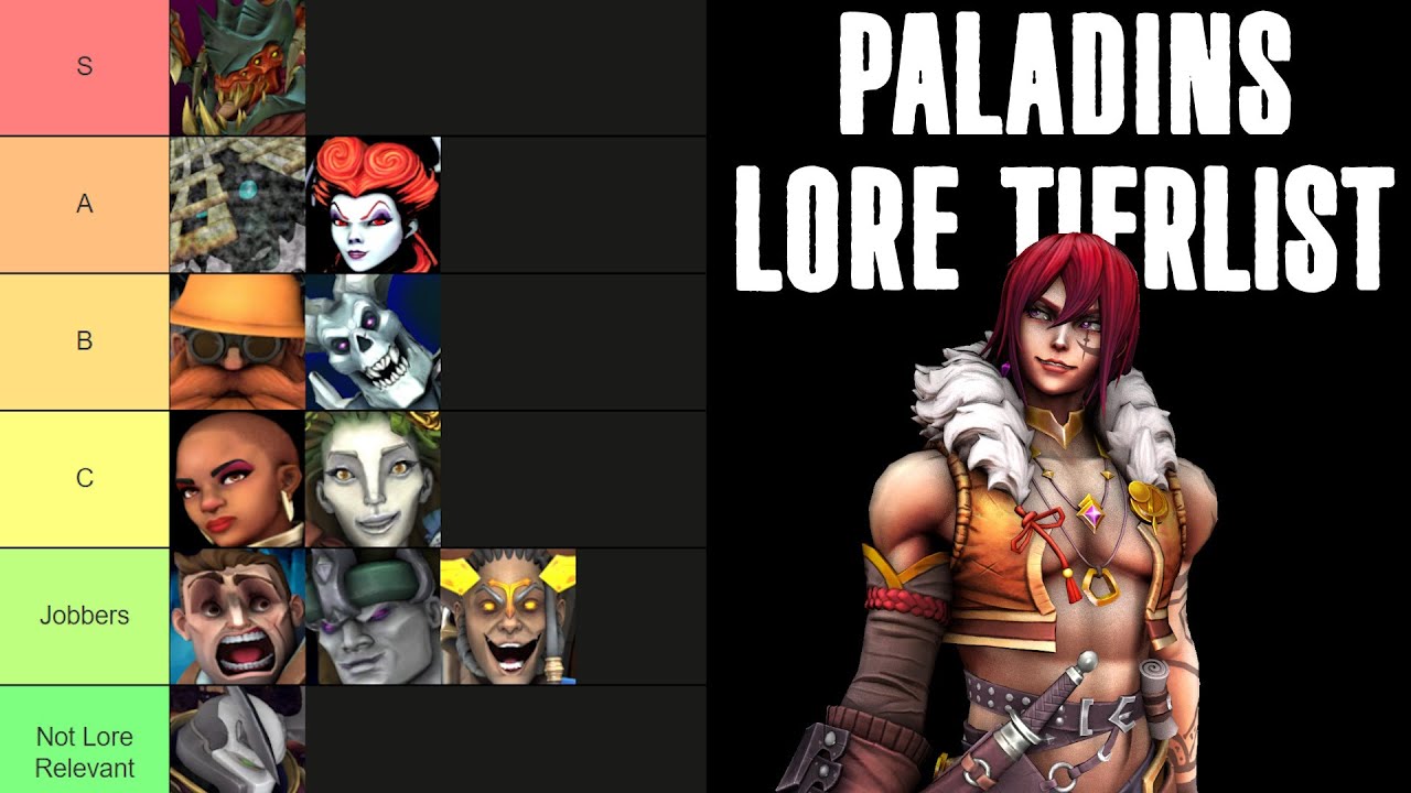 Рейтинг каждого чемпиона на основе силы знаний | Рейтинг персонажей Paladins