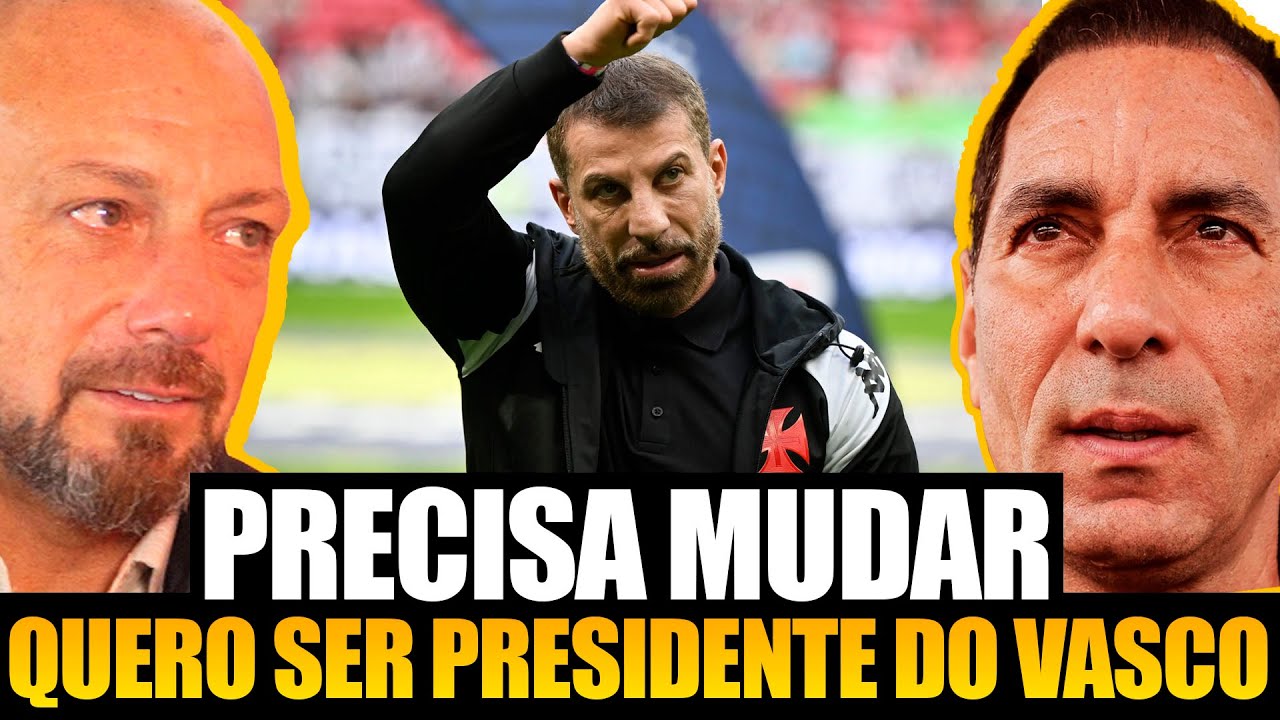 Edmundo diz que pensa em ser presidente do Vasco