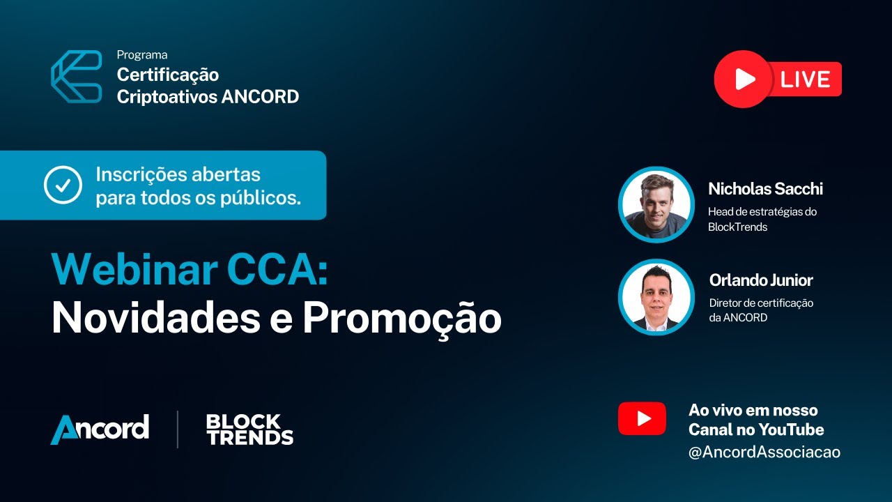 Webinar CCA - Novidades e Promoção