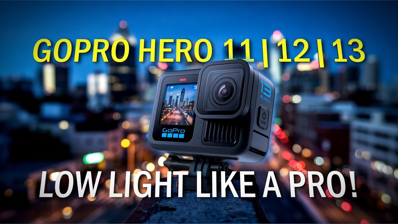 GoPro Hero 11 | 12 | 13: Съёмка в темноте как ПРО | Low Light Like a Pro