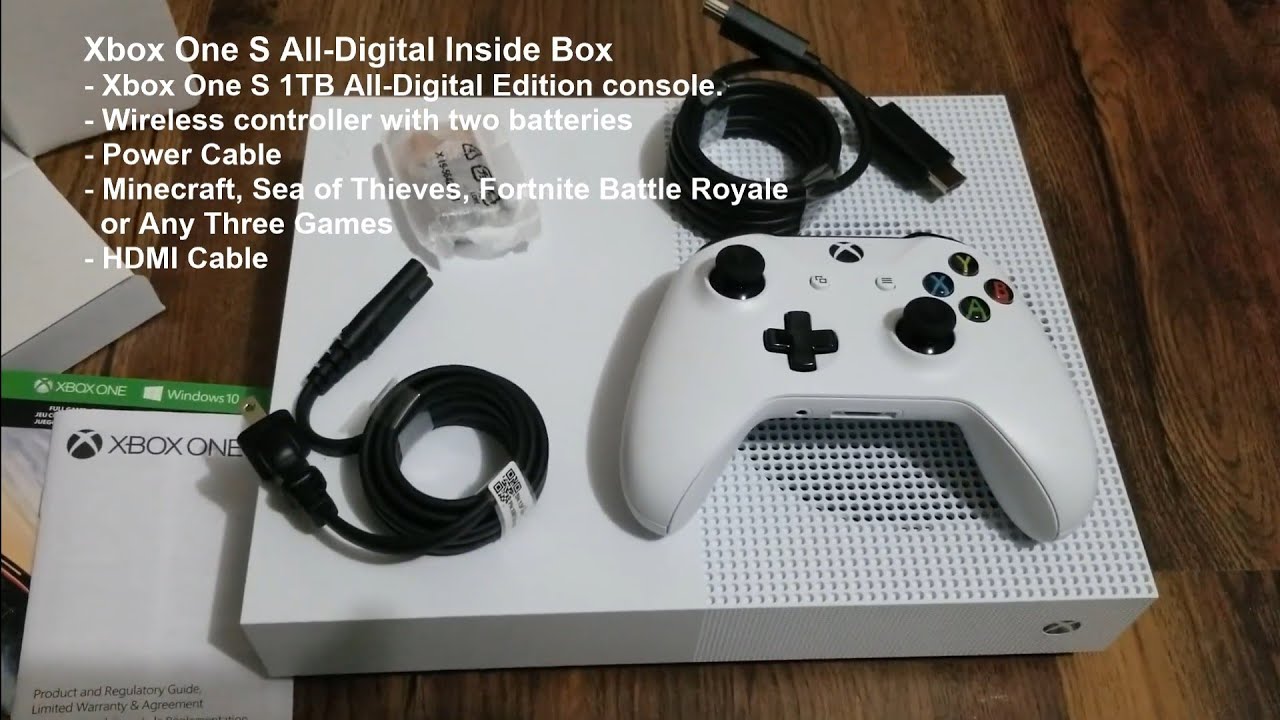 Xbox One S All Digital Edition Unboxing and setup