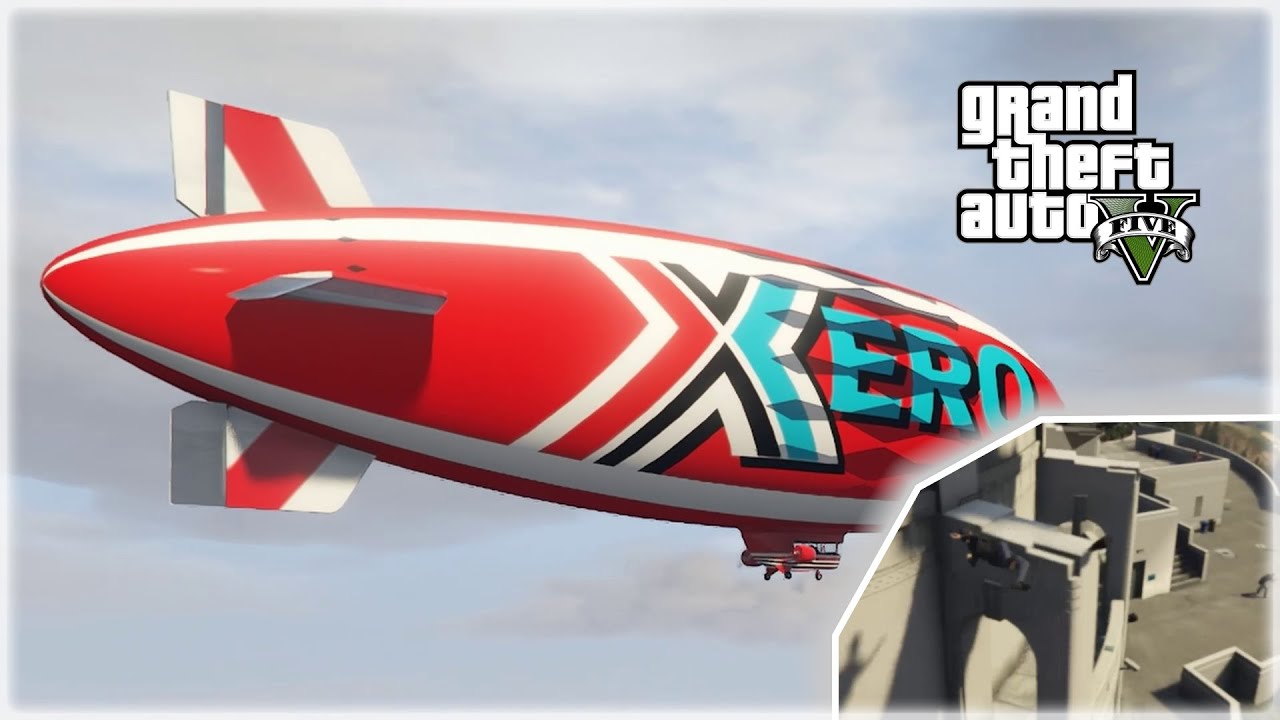 Trying the blimp strat in GTA 5