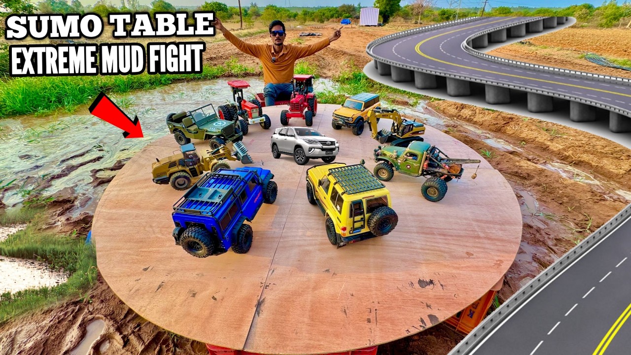 I Build Sumo Ring For RC Car Sumo Wrestling Challenge - Chatpat toy TV