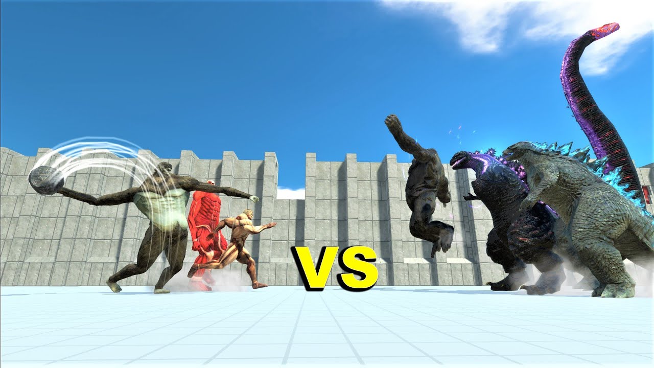 The titans 3 vs 3 kaiju and robot Animal Revolt Battle Simulator